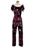 Beacon Floral Black Jumpsuit Size S - photo 2