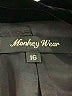 Monkey Wear Black Jacket Size 16 - photo 3