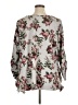 Terra & Sky Floral Gray Pullover Sweater Size 1X - photo 2