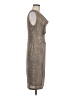Nine West Metallic Gray Cocktail Dress Size 8 - photo 4