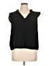 Old Navy 100% Cotton Black Sleeveless Blouse Size XL - photo 1