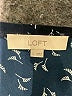 Ann Taylor LOFT 100% Polyester Stars Black Short Sleeve Blouse Size L - photo 7