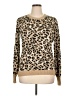 New York & Company 100% Acrylic Animal Print Tan Pullover Sweater Size XL - photo 1
