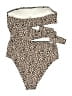 Unbranded Animal Print Ivory Brown One Piece Swimsuit Size L - photo 2