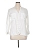 Zara White 3/4 Sleeve Button-Down Shirt Size XL - photo 1