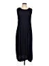 Assorted Brands Solid Blue Casual Dress Size L (estimated) - photo 1
