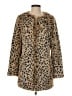 Steve Madden Animal Print Gold Coat Size S - photo 1