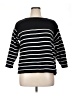Croft & Barrow Stripes Black Pullover Sweater Size 1X - photo 1