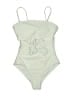 Unbranded Solid Ivory One Piece Swimsuit Size S - photo 1