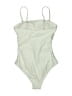 Unbranded Solid Ivory One Piece Swimsuit Size S - photo 2
