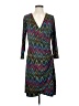 Sunny Leigh Chevron-herringbone Teal Casual Dress Size M - photo 1
