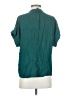 J.Crew 100% Viscose Green Teal Short Sleeve Blouse Size S - photo 2