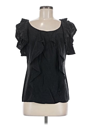 Diane von Furstenberg Short Sleeve Silk Top (view 1)