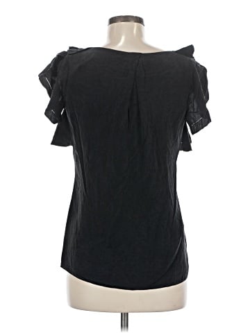 Diane von Furstenberg Short Sleeve Silk Top (view 2)