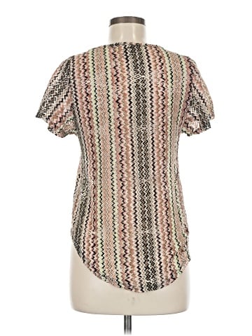 No Strings Attached Short Sleeve Blouse (view 2)