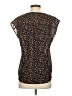 Chloe K 100% Polyester Brown Short Sleeve Blouse Size XS - photo 2