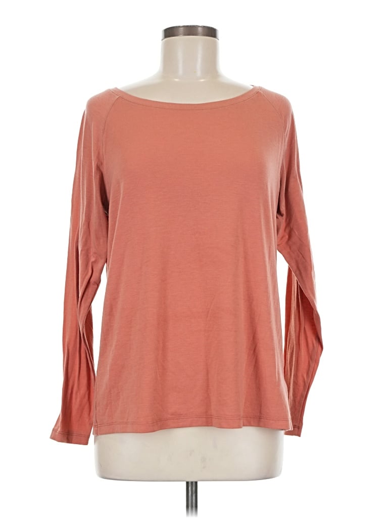 Pre-owned Columbia 3/4 Sleeve T-shirt In Orange