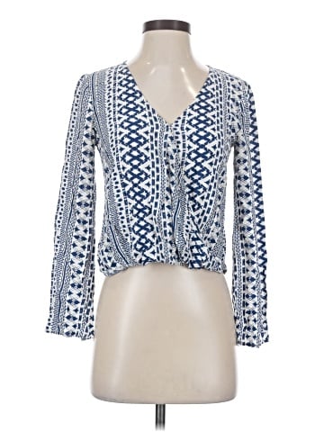 En Creme Long Sleeve Blouse (view 1)
