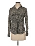 Zara Animal Print Black Long Sleeve Blouse Size S - photo 1