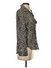 Zara Animal Print Black Long Sleeve Blouse Size S - photo 4