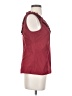 Ann Taylor 100% Polyester Burgundy Tank Top Size 2 - photo 4
