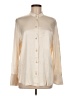 Vince. Metallic Ivory Long Sleeve Blouse Size M - photo 1