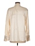 Vince. Metallic Ivory Long Sleeve Blouse Size M - photo 2