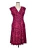 Chaps Animal Print Pink Cocktail Dress Size XL - photo 1