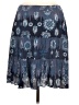 Relativity 100% Rayon Paisley Blue Casual Skirt Size 8 (petite) - photo 2