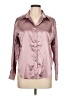 Unbranded 100% Polyester Metallic Pink Long Sleeve Blouse Size L - photo 1