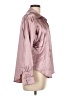 Unbranded 100% Polyester Metallic Pink Long Sleeve Blouse Size L - photo 4