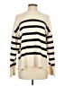 Zara Stripes Ivory Turtleneck Sweater Size S - photo 1