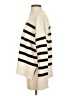 Zara Stripes Ivory Turtleneck Sweater Size S - photo 5
