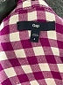Gap 100% Cotton Checkered-gingham Pink Long Sleeve Button-Down Shirt Size L - photo 7