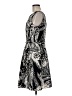 Taylor 100% Polyester Graphic Silver Black Cocktail Dress Size 8 - photo 5
