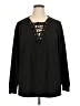 Bibi Black Long Sleeve Top Size XL - photo 1