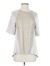 St. John Silver Short Sleeve Blouse Size P (petite) - photo 1