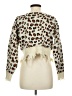 Shein 100% Polyester Animal Print Ivory Pullover Sweater Size 6 - photo 2