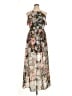Iz Byer Floral Brown Cocktail Dress Size XL - photo 1