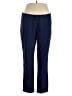 Purejill Solid Blue Casual Pants Size L - photo 1