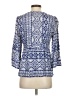 BCBGMAXAZRIA Blue 3/4 Sleeve Blouse Size S - photo 2