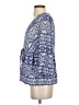 BCBGMAXAZRIA Blue 3/4 Sleeve Blouse Size S - photo 5