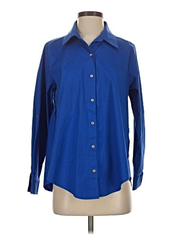 Attitudes by Renee Long Sleeve Button-Down Shirt (view 1)