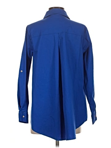 Attitudes by Renee Long Sleeve Button-Down Shirt (view 2)
