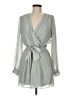Express 100% Polyester Gray Cocktail Dress Size M - photo 1