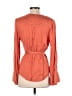 BCBGMAXAZRIA 100% Rayon Orange Long Sleeve Blouse Size XS - photo 2