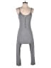 Make + Model 100% Rayon Solid Gray Romper Size XS - photo 1