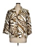Alfred Dunner 100% Polyester Print Gold Blazer Size 16 - photo 1