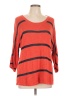 Soft Surroundings 100% Rayon Stripes Orange Pullover Sweater Size L - photo 1