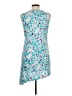 Logo Layers Print Blue Cocktail Dress Size L - photo 2